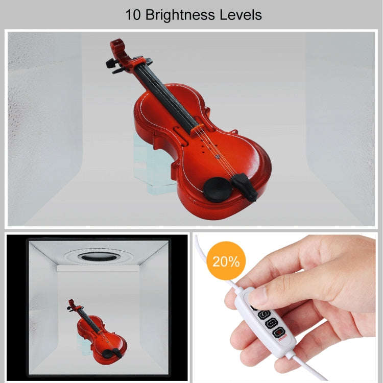 PULUZ 30cm Folding  High 97 CRI Ring Light Photo Lighting Studio Shooting Tent Box Kit with 6 Col...