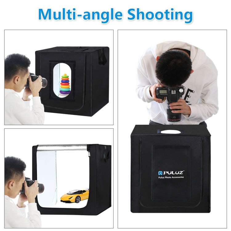 PULUZ 40cm Folding Portable 24W 5500K White Light Dimmable Photo Lighting Studio Shooting Tent Bo...