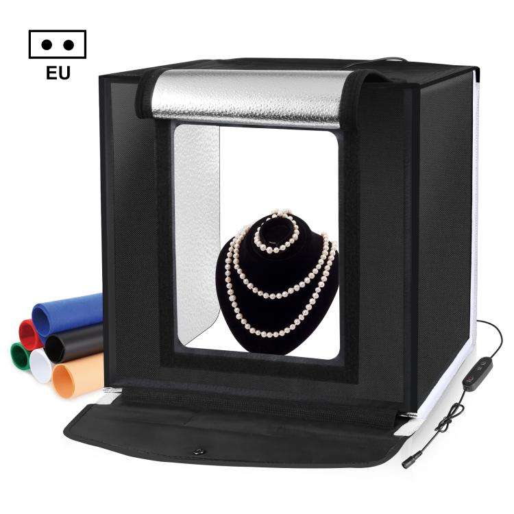 PULUZ 40cm Folding Portable White Light Dimmable Photo Lighting Studio Shooting Tent Box Kit with...