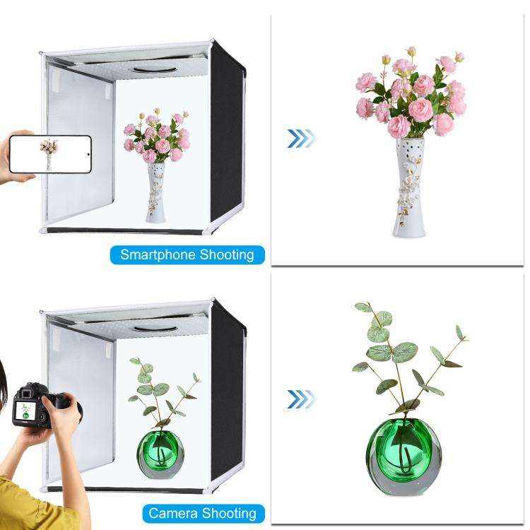 PULUZ 40cm Folding Portable White Light Dimmable Photo Lighting Studio Shooting Tent Box Kit with...