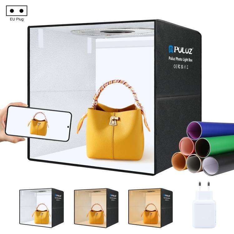 PULUZ 50cm Folding Portable Ring Light PD30W Quick Charge Type-C Photo Lighting Studio Shooting T...