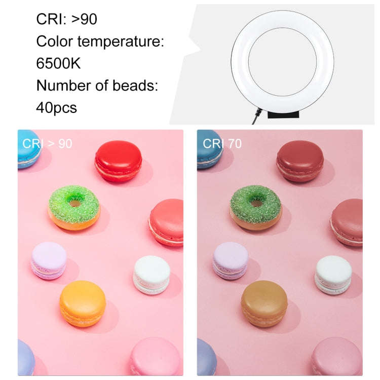 PULUZ 4.7 inch 12cm Curved Surface USB White Light LED Ring Selfie Beauty Vlogging Photography Vi...
