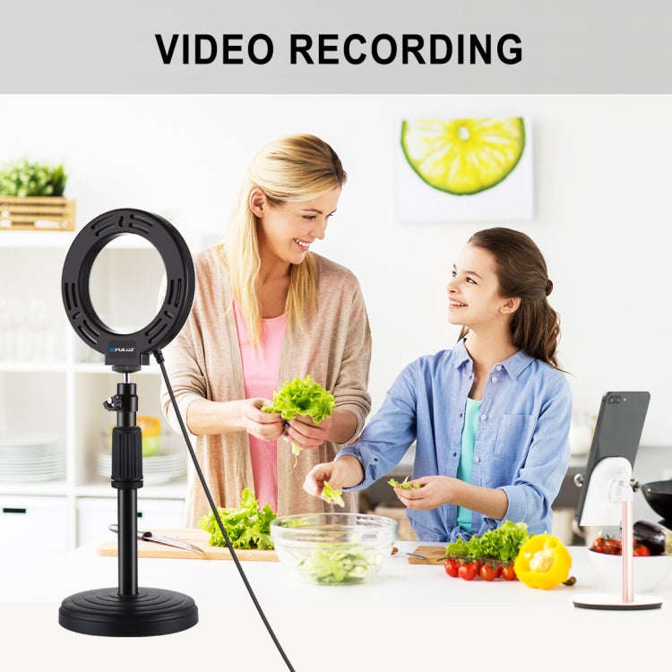 PULUZ 4.7 inch 12cm Curved Surface USB White Light LED Ring Selfie Beauty Vlogging Photography Vi...