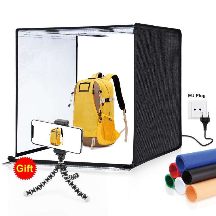 PULUZ Photo Studio Light Box Portable 60 x 60 x 60 cm Light Tent LED 5500K White Light Dimmable M...