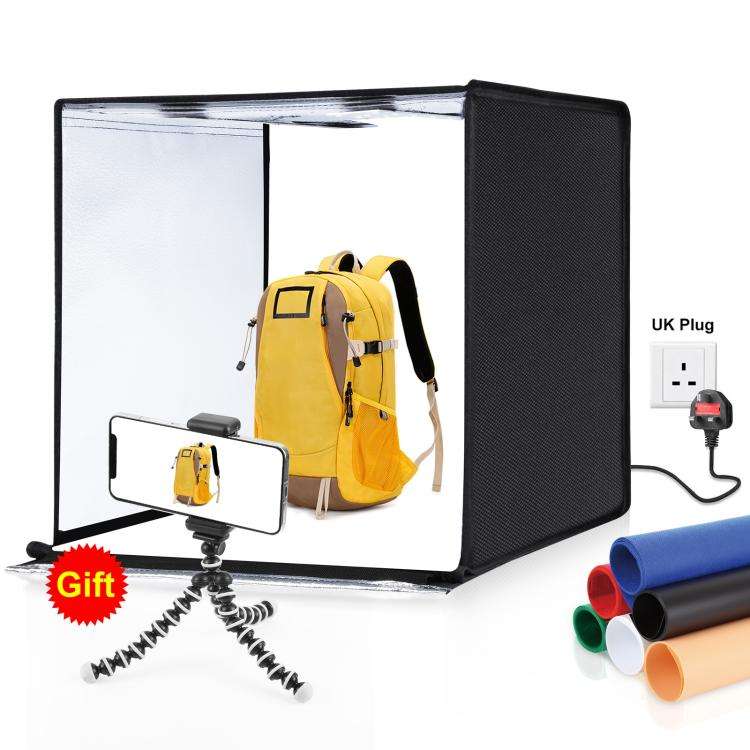 PULUZ Photo Studio Light Box Portable 60 x 60 x 60 cm Light Tent LED 5500K White Light Dimmable M...