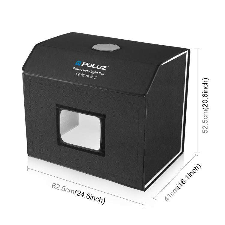PULUZ Photo Studio Light Box Portable 60 x 40cm Cuboid Photography Studio Tent Kit with 4 Color B...