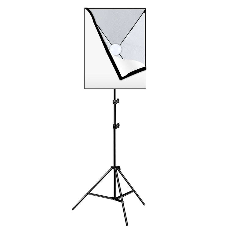 PULUZ 50x70cm Studio Softbox + 2m Tripod Mount + Single E27 30W 5700K White Light LED Bulb Photog...