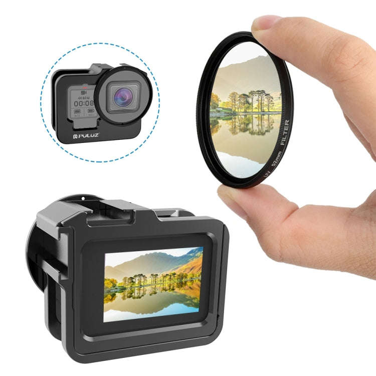 PULUZ for GoPro HERO13 Black /12 Black /11 Black /10 Black /9 Black Thicken Housing Shell CNC Alu...
