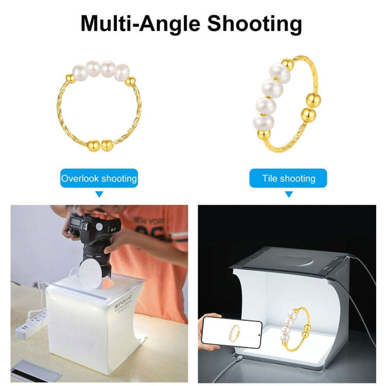 PULUZ Mini LED Photography Shadowless Light Lamp Panel Pad + Studio Shooting Tent Box, Acrylic Ma...