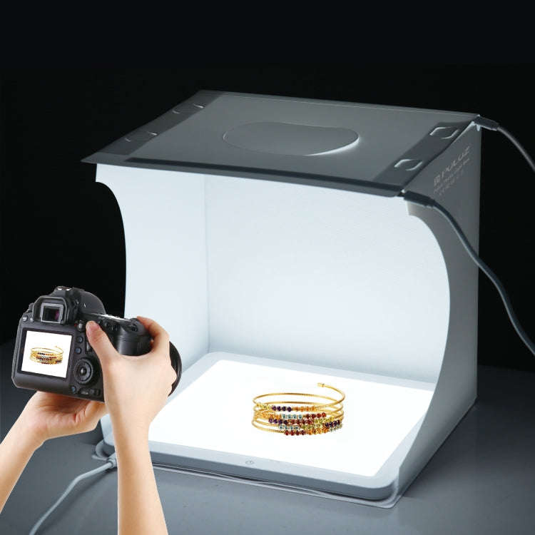 PULUZ Mini LED Photography Shadowless Light Lamp Panel Pad + Studio Shooting Tent Box, Acrylic Ma...