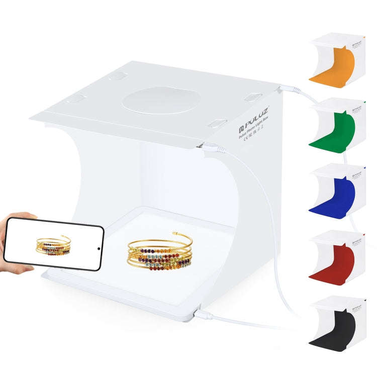 PULUZ Mini LED Photography Shadowless Light Lamp Panel Pad + Studio Shooting Tent Box, Acrylic Ma...