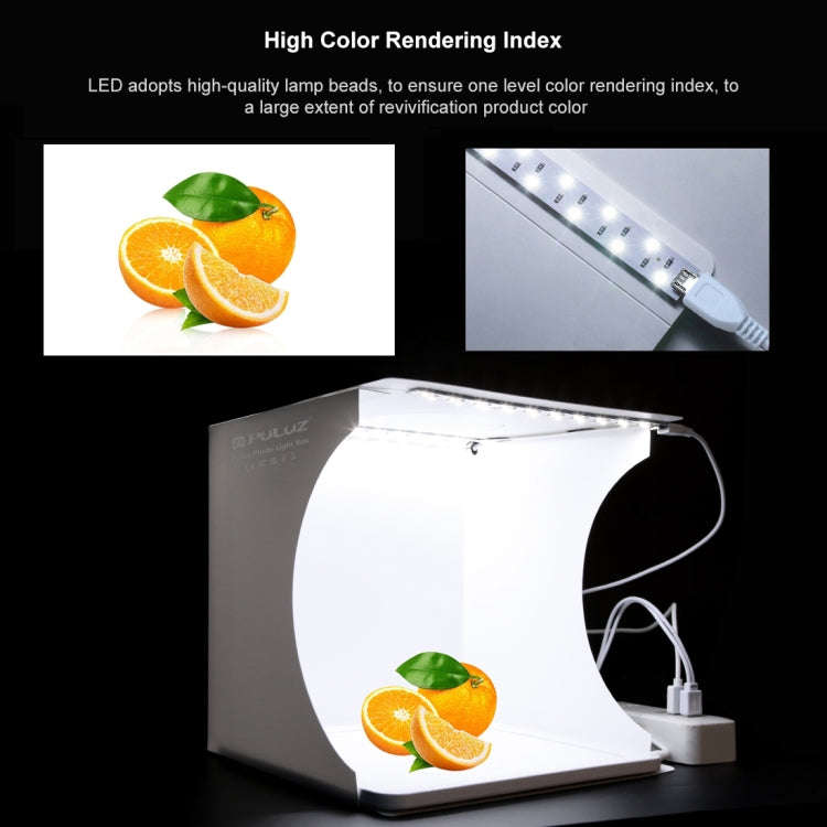 PULUZ Mini LED Photography Shadowless Light Lamp Panel Pad + Studio Shooting Tent Box, Acrylic Ma...