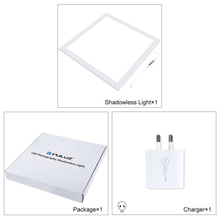PULUZ 1000LM LED Acrylic No Polar Dimming Shadowless Light Pad with Switch for 40cm Photo Studio ...