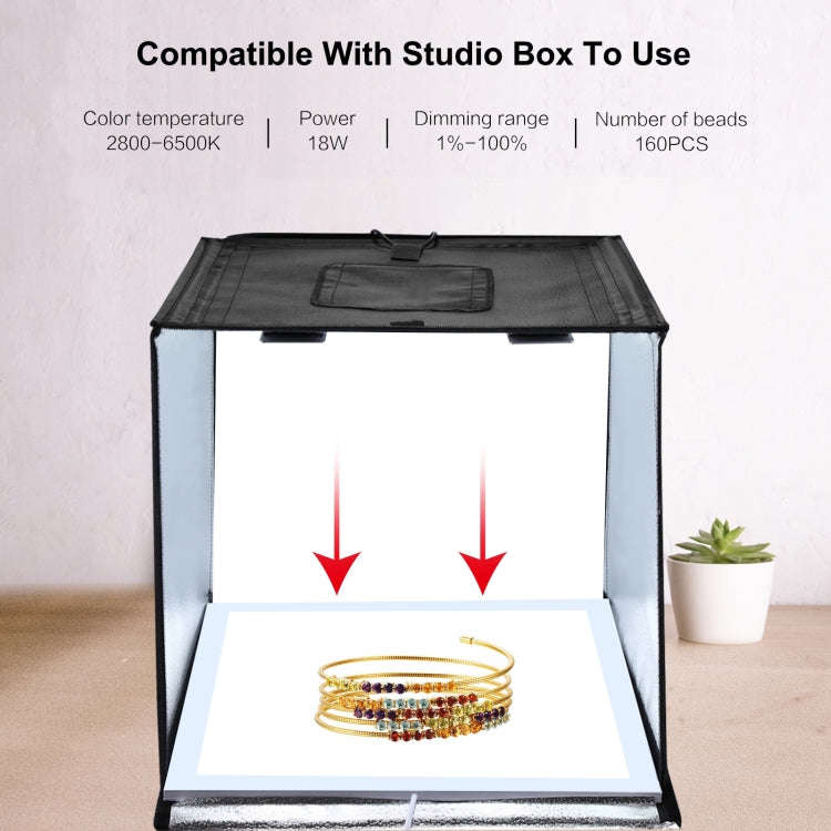 PULUZ 1000LM LED Acrylic No Polar Dimming Shadowless Light Pad with Switch for 40cm Photo Studio ...