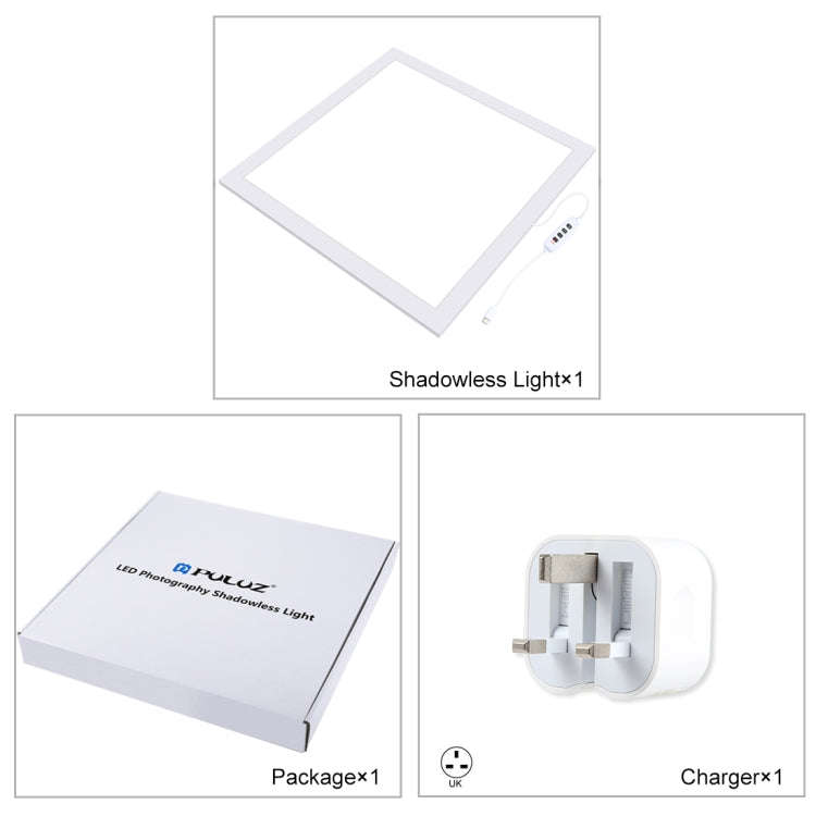 PULUZ 1000LM LED Acrylic No Polar Dimming Shadowless Light Pad with Switch for 40cm Photo Studio ...