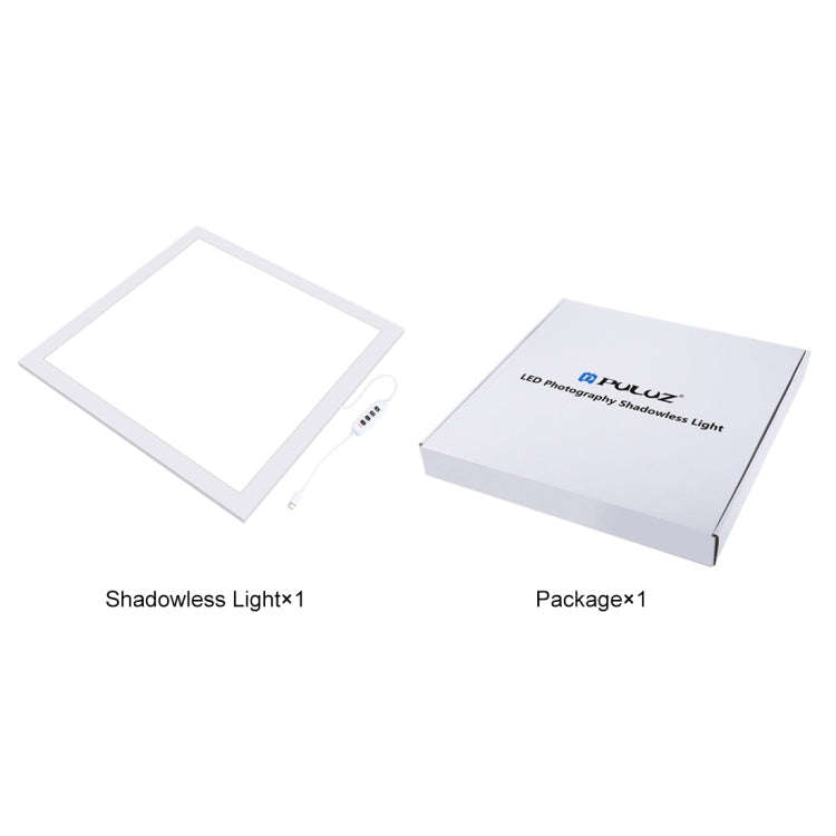 PULUZ 38cm 1000LM LED Photography Shadowless Light Lamp Panel Pad with Switch, Metal Material, No...