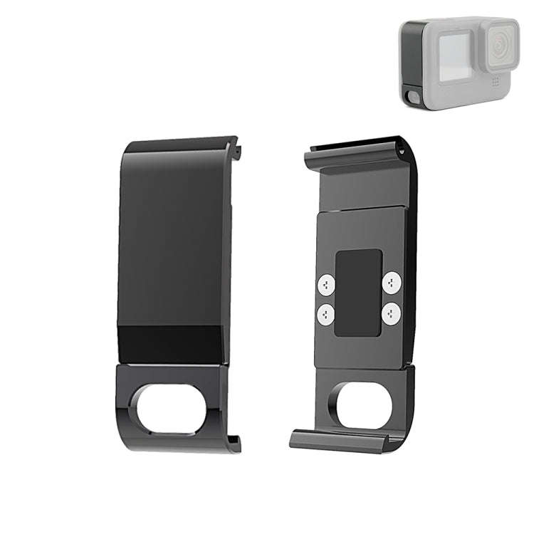 PULUZ Metal Battery Side Interface Cover for GoPro HERO13 Black /12 Black /11 Black /10 Black /9 ...