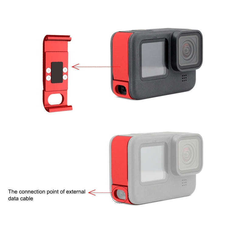 PULUZ Metal Battery Side Interface Cover for GoPro HERO13 Black /12 Black /11 Black /10 Black /9 ...
