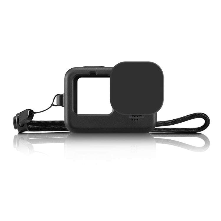 PULUZ for GoPro HERO12 Black /11 Black /10 Black /9 Black Silicone Protective Case Cover with Wri...