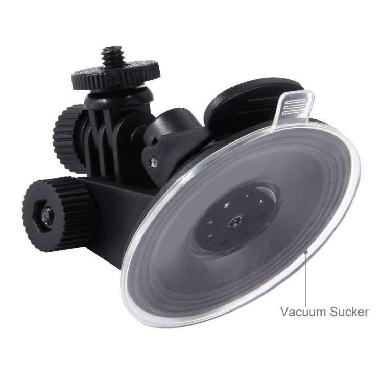 PULUZ Car Suction Cup Mount with Screw & Tripod Mount Adapter & Storage Bag for GoPro, Insta360, ...