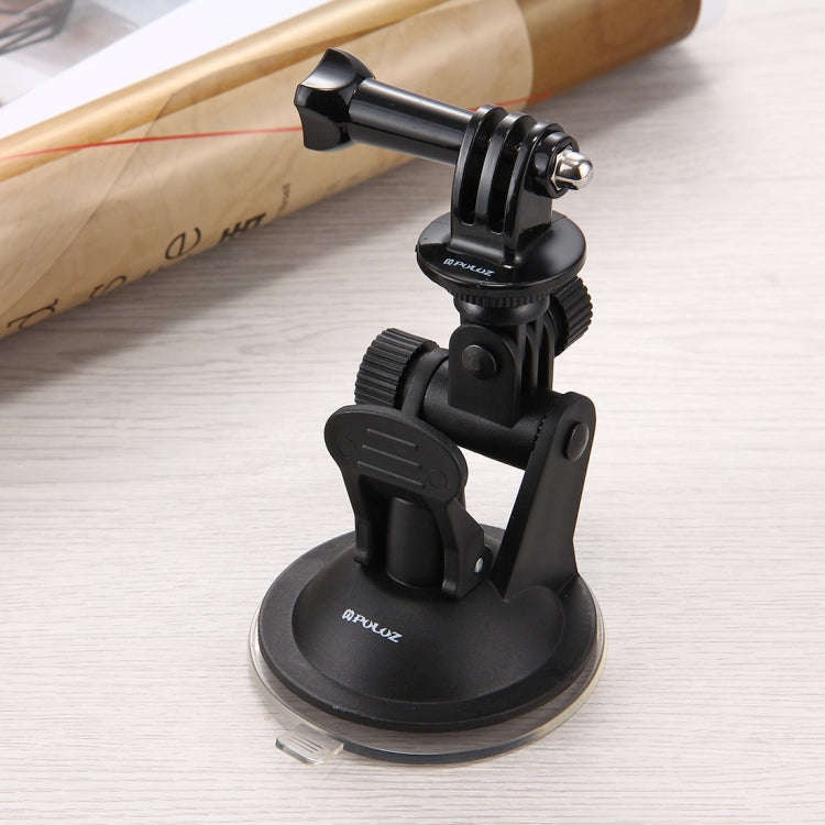 PULUZ Car Suction Cup Mount with Screw & Tripod Mount Adapter & Storage Bag for GoPro, Insta360, ...