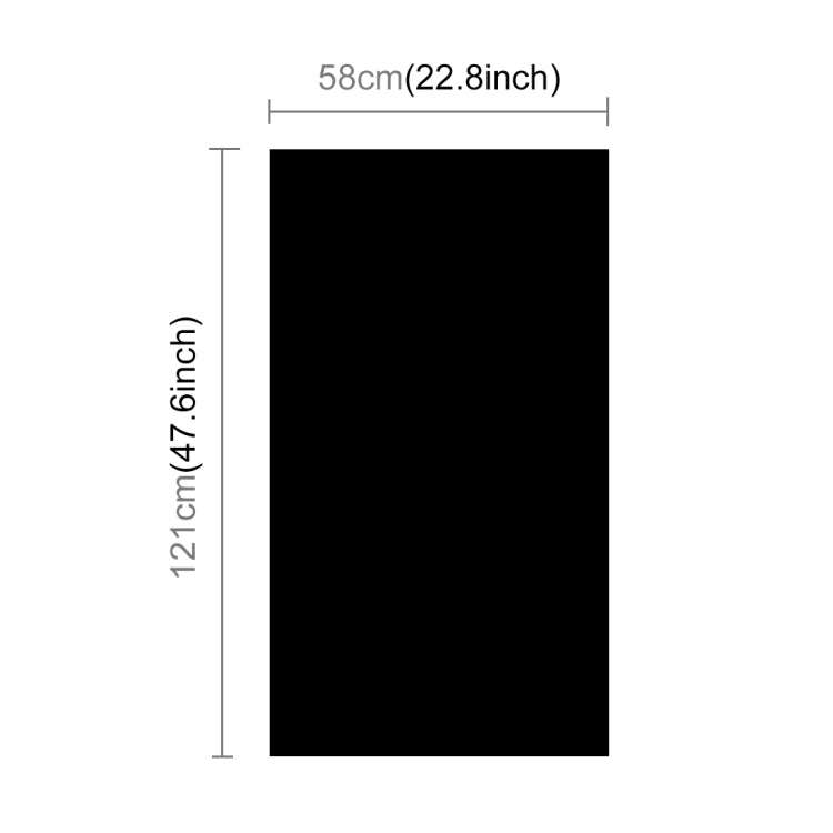 PULUZ Photography Background PVC Paper Kits for Studio Tent Box, Size: 121cm x 58cm(Black)
