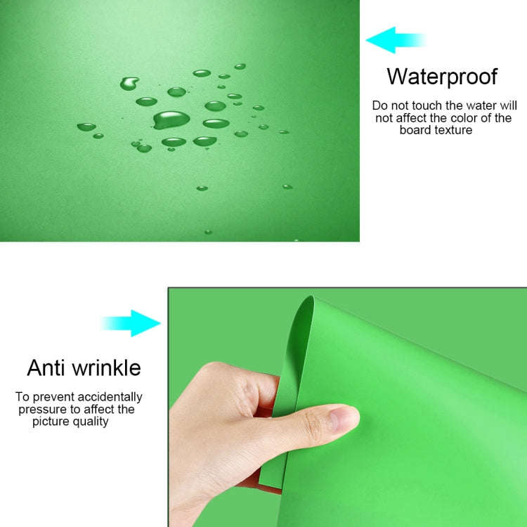 PULUZ Photography Background PVC Paper Kits for Studio Tent Box, Size: 121cm x 58cm(Green)