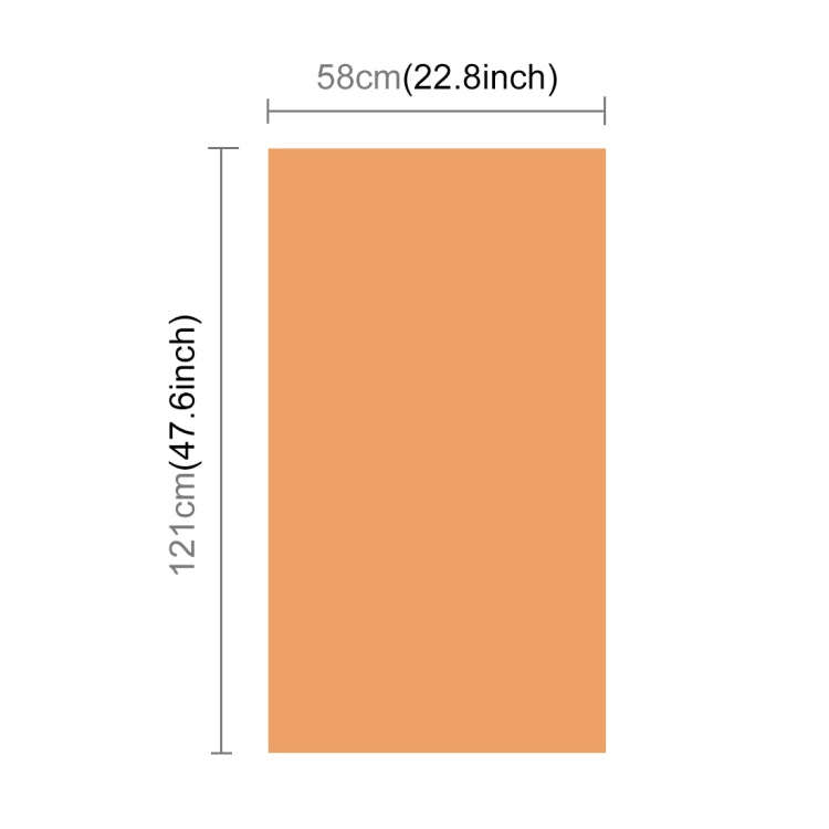 PULUZ Photography Background PVC Paper Kits for Studio Tent Box, Size: 121cm x 58cm(Orange)