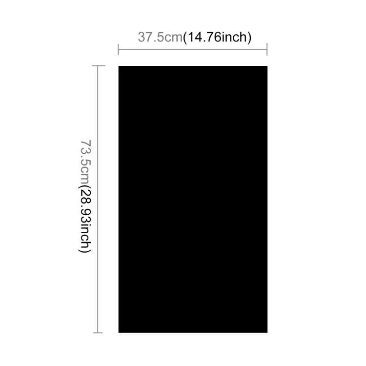 PULUZ Photography Background PVC Paper for Studio Tent Box, Size: 73.5cm x 36cm(Black)
