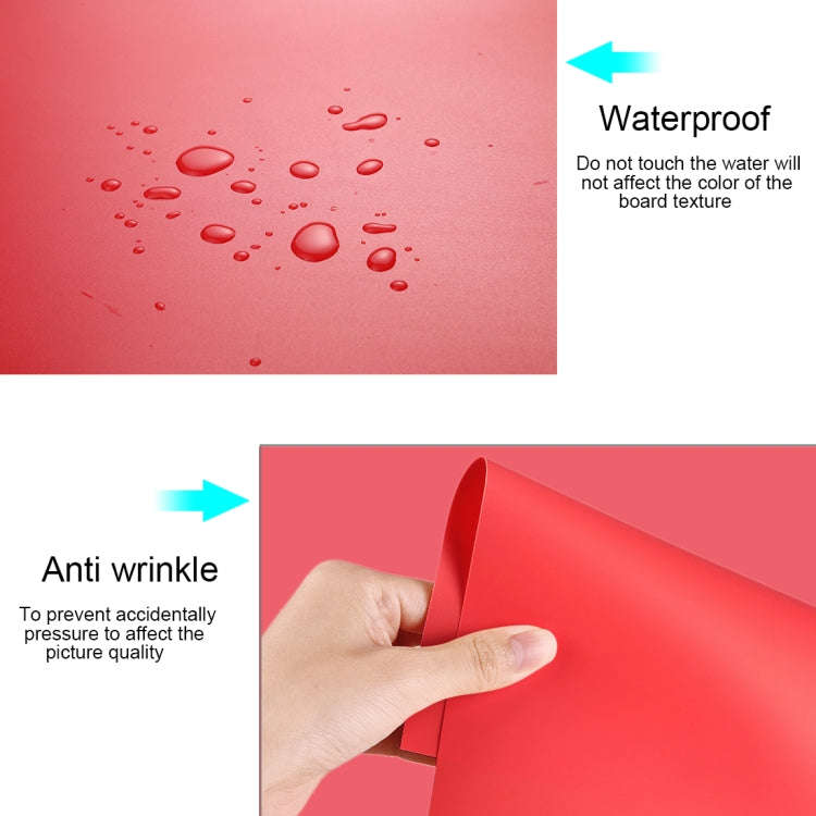 PULUZ Photography Background PVC Paper for Studio Tent Box, Size: 73.5cm x 36cm(Red)