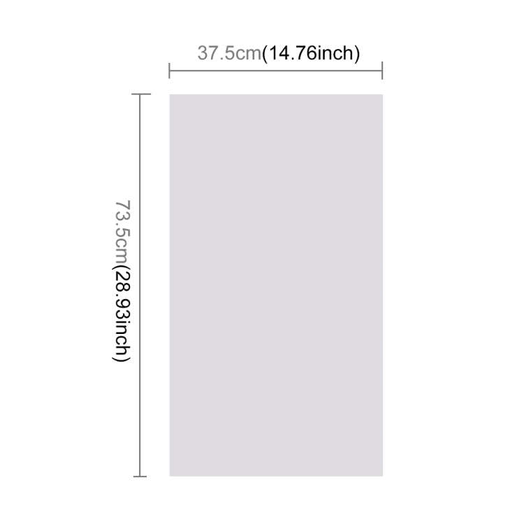 PULUZ Photography Background PVC Paper for Studio Tent Box, Size: 73.5cm x 36cm(White)