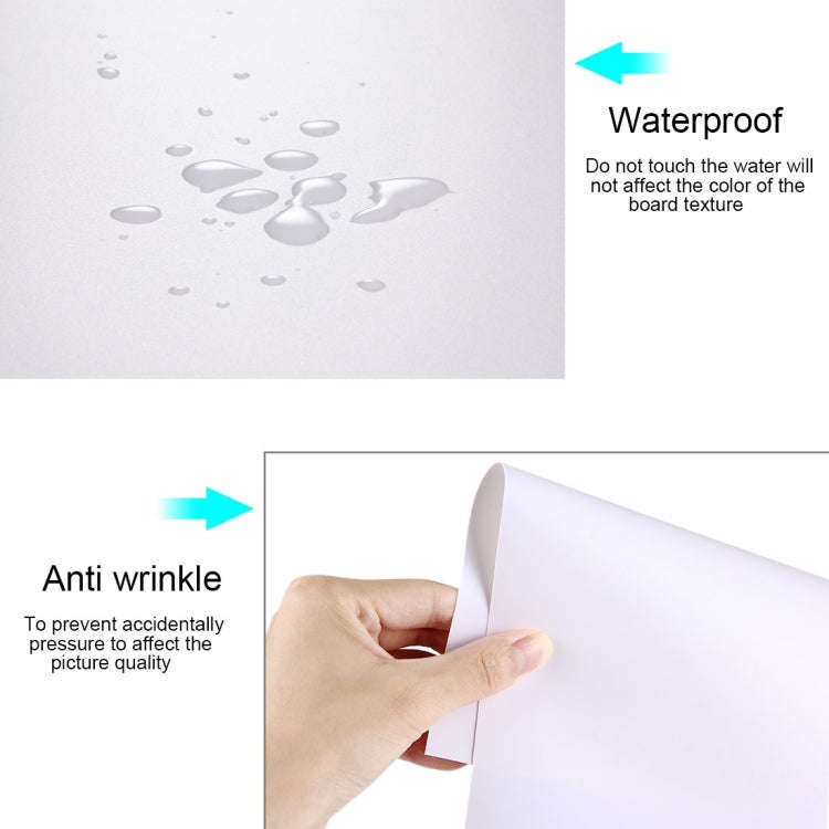 PULUZ Photography Background PVC Paper for Studio Tent Box, Size: 73.5cm x 36cm(White)