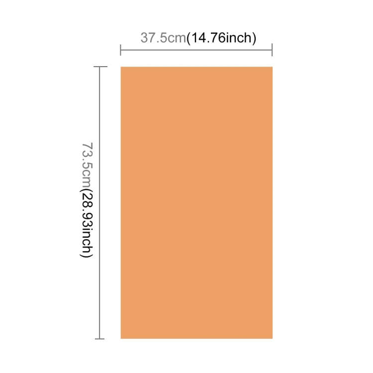 PULUZ Photography Background PVC Paper for Studio Tent Box, Size: 73.5cm x 36cm(Orange)