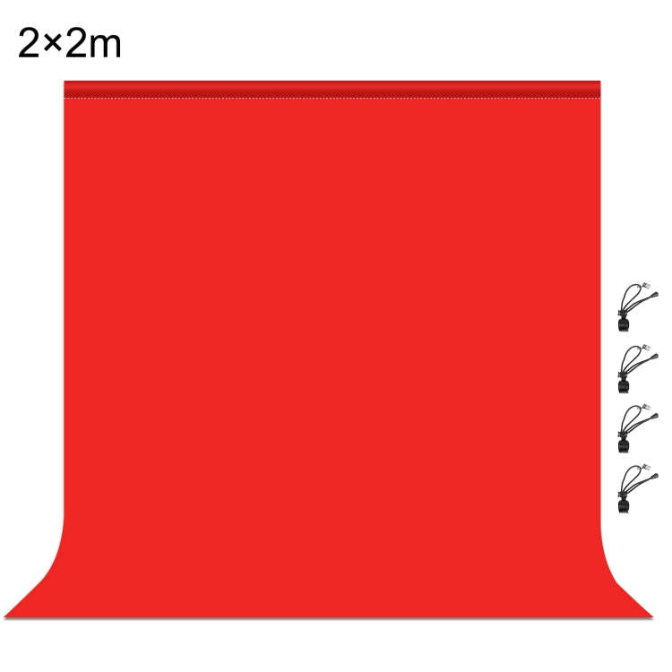 PULUZ 2m x 2m Photography Background Thickness Photo Studio Background Cloth Backdrop(Red)