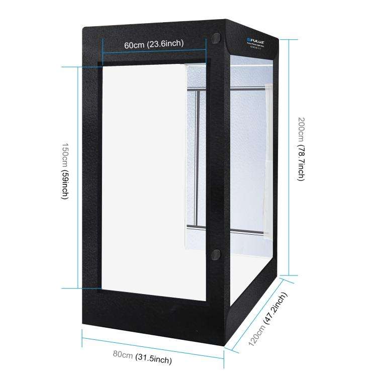 PULUZ 2m 240W 5500K Photo Light Studio Box Kit for Clothes / Adult Model Portrait(US Plug)