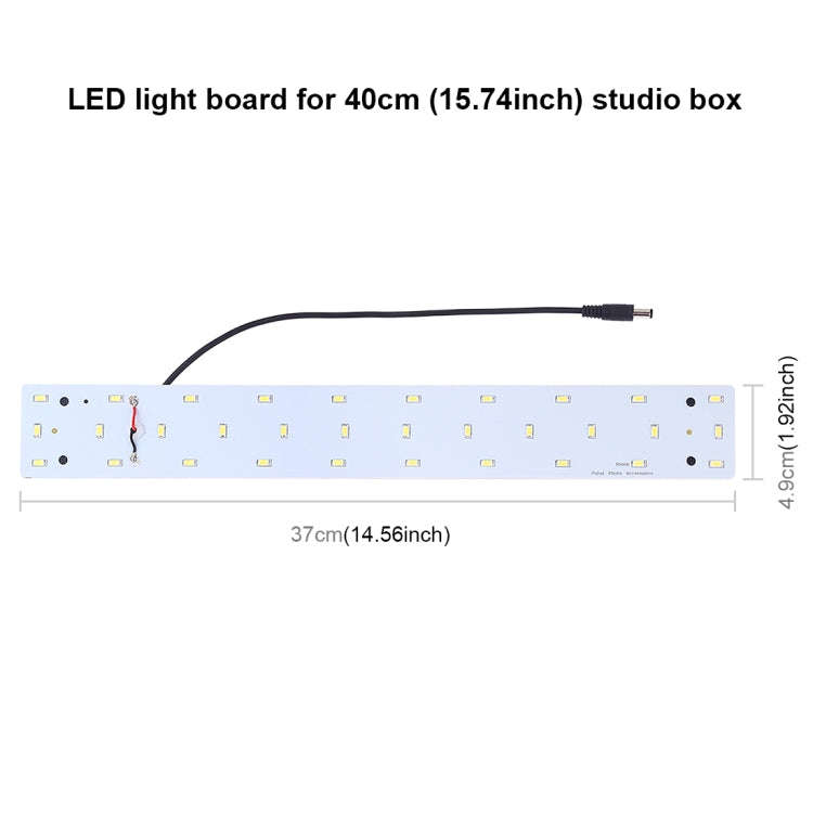 PULUZ 15W 1200LM 32 LEDs SMD 5730 5500K Aluminum Base Light Panel for 40cm Studio Tent