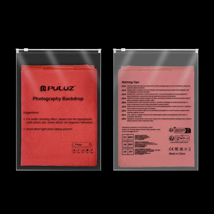 PULUZ 3m x 2m Photography Background Thickness Photo Studio Background Cloth Backdrop(Red)