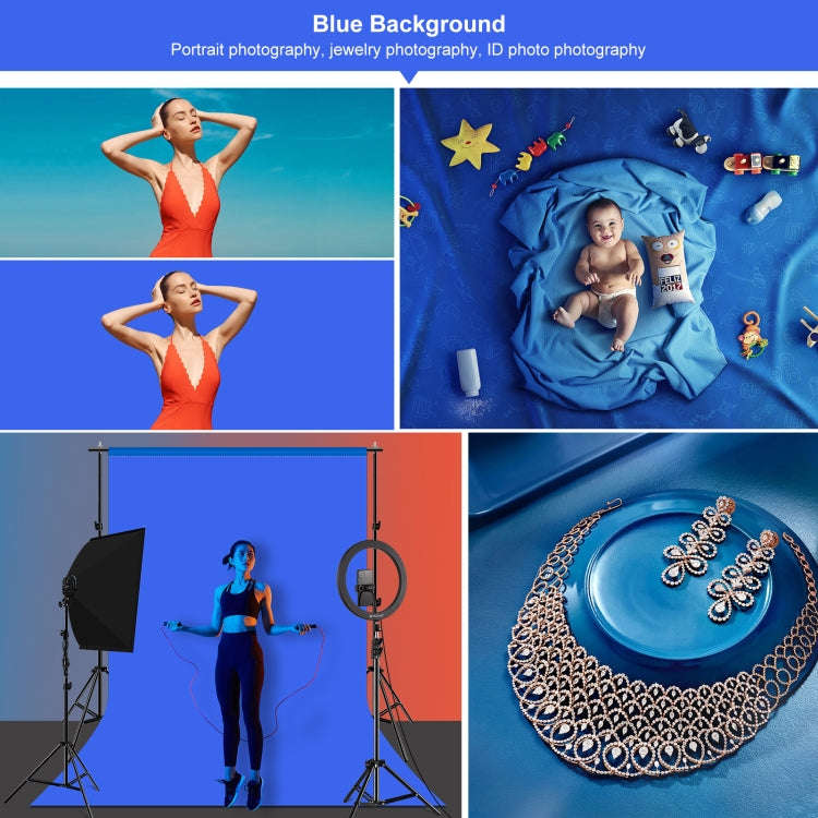 PULUZ 1m x 1.5m Photography Background Photo Studio Background Cloth Backdrop (Blue)