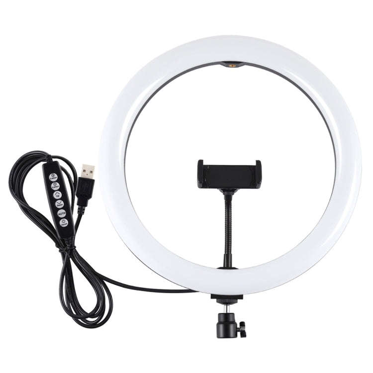 PULUZ 11.8 inch 30cm Curved Surface USB 10 Modes 8 Colors RGBW Dimmable LED Ring Vlogging Photogr...