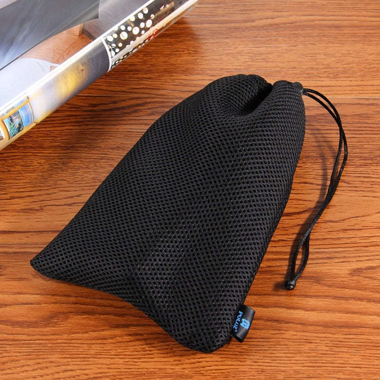 PULUZ Storage Bag with Stay Cord for GoPro, Insta360, DJI and Other Action Cameras Accessories(Bl...