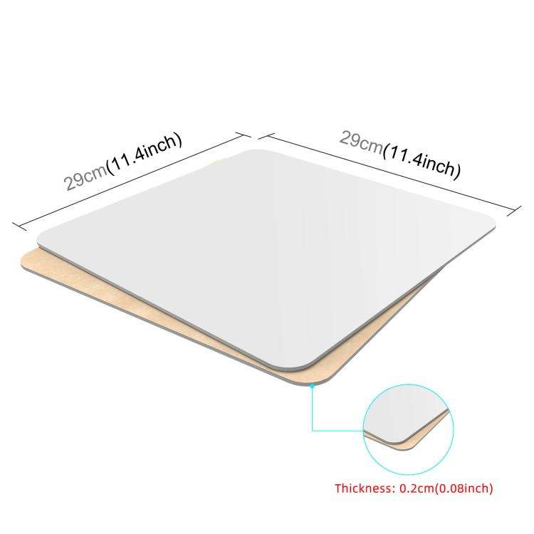 PULUZ 29cm Photography Acrylic Reflective Display Table Background Board(White)