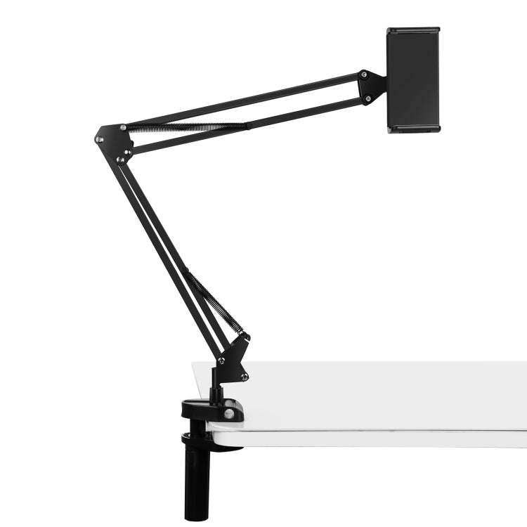 PULUZ  Live Broadcast Desktop Arm Stand Suspension Clamp Holder with Tablet PC Clamp(Black)