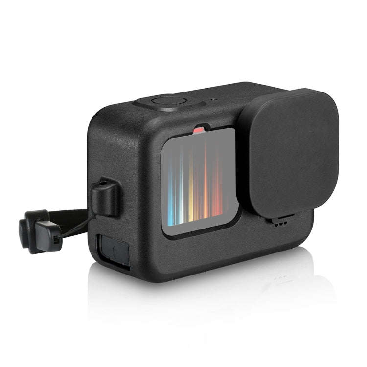 PULUZ for GoPro HERO12 Black /11 Black /10 Black /9 Black Silicone Protective Case + POM Side Int...