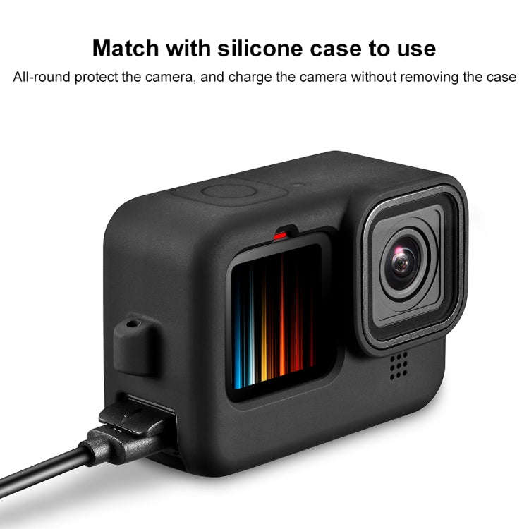 PULUZ POM Plastic Battery Side Interface Cover for GoPro HERO13 Black /12 Black /11 Black /10 Bla...