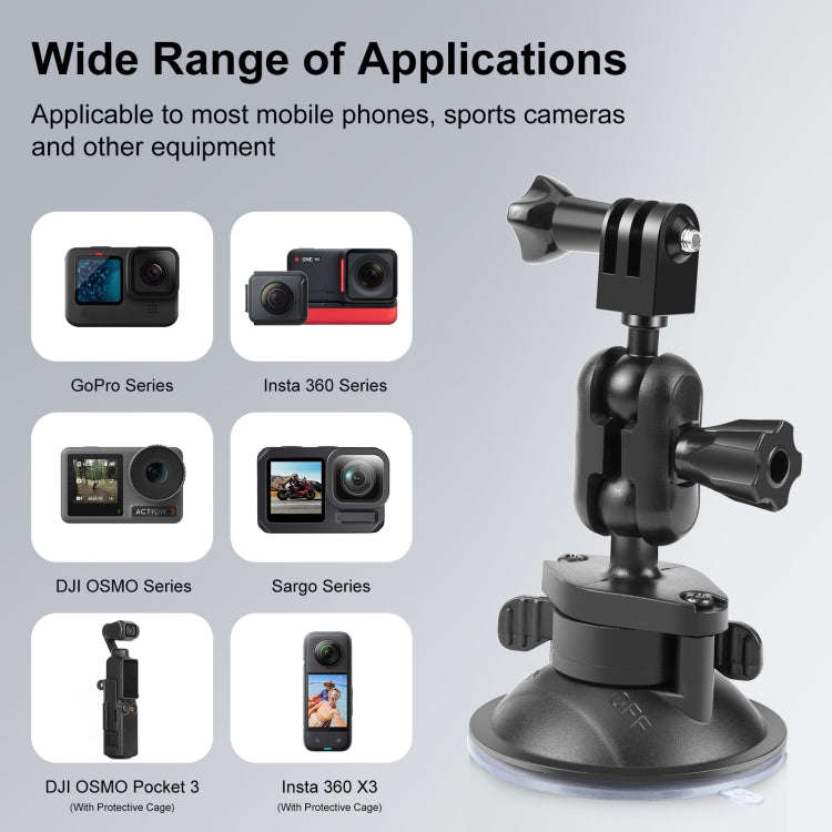 PULUZ Magic Arm Suction Cup Mount (Black)
