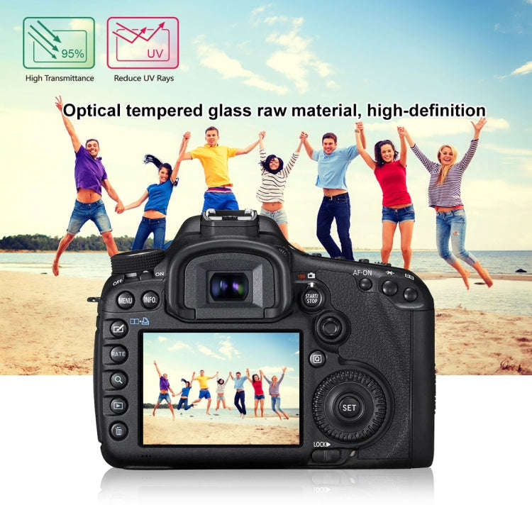PULUZ 2.5D 9H Tempered Glass Film for Canon 5D Mark III, Compatible with Olympus SH50, Pentax K3 ...