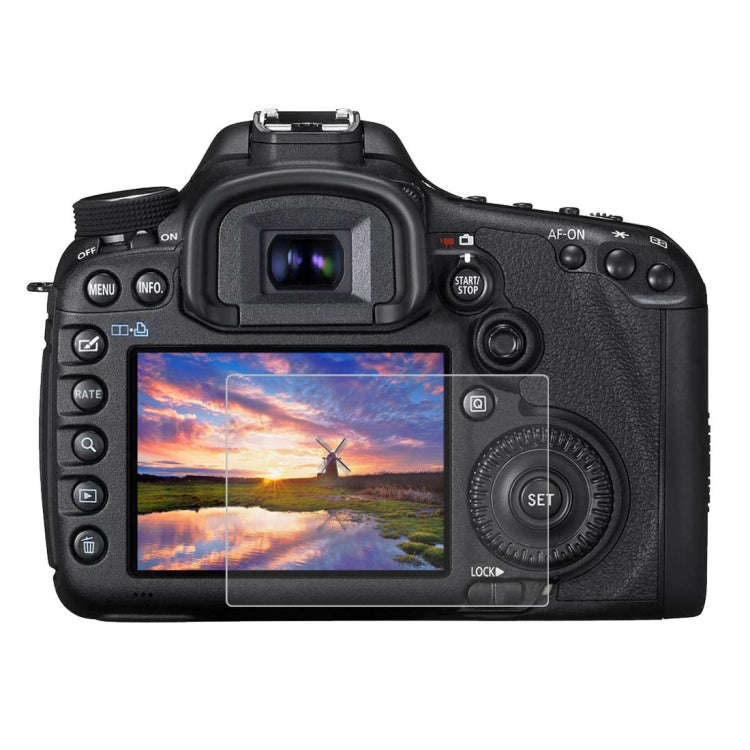 PULUZ 2.5D 9H Tempered Glass Film for Canon 5D Mark III, Compatible with Olympus SH50, Pentax K3 ...