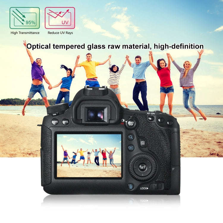 PULUZ 2.5D 9H Tempered Glass Film for Canon 6D, Compatible with Sony HX50 / HX60, Olympus TG3 / T...