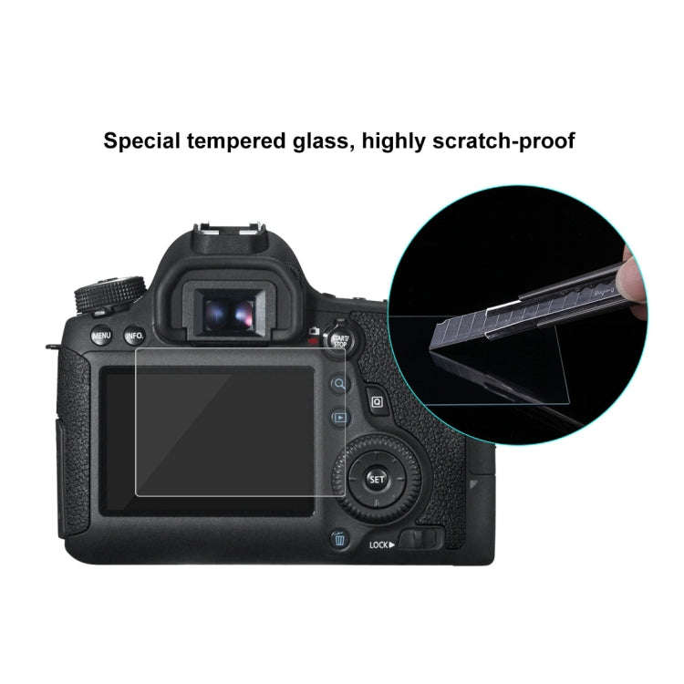 PULUZ 2.5D 9H Tempered Glass Film for Canon 6D, Compatible with Sony HX50 / HX60, Olympus TG3 / T...