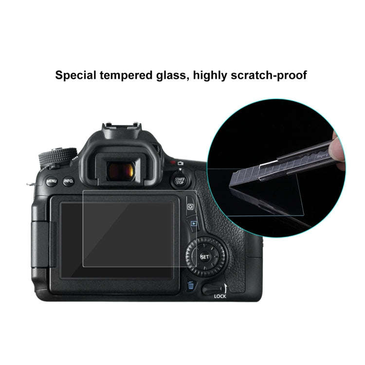 PULUZ 2.5D 9H Tempered Glass Film for Canon 650D, Compatible with 80D / 70D / 77D(9000D) / 800D(X...